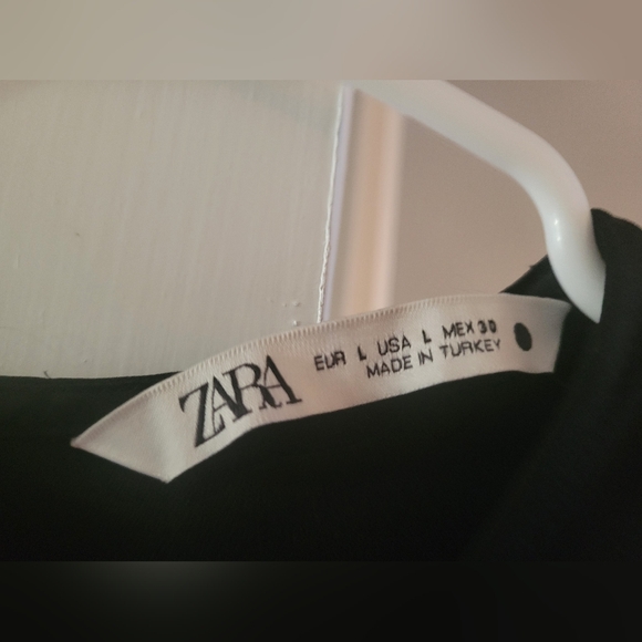 Zara black midi dress with side ring cut outs - Picture 5 of 5